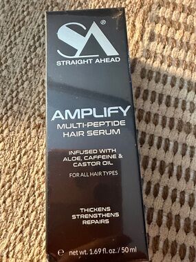 Straight Ahead Amplify Multi-Peptide Hair Serum — Black